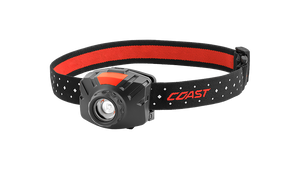 COAST FL60 400 Lumen LED Headlamp with Reflective Safety Strap, front photo