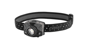 COAST FL68 400 Lumen Tri Colored LED Headlamp, Black and Gray Color, front photo