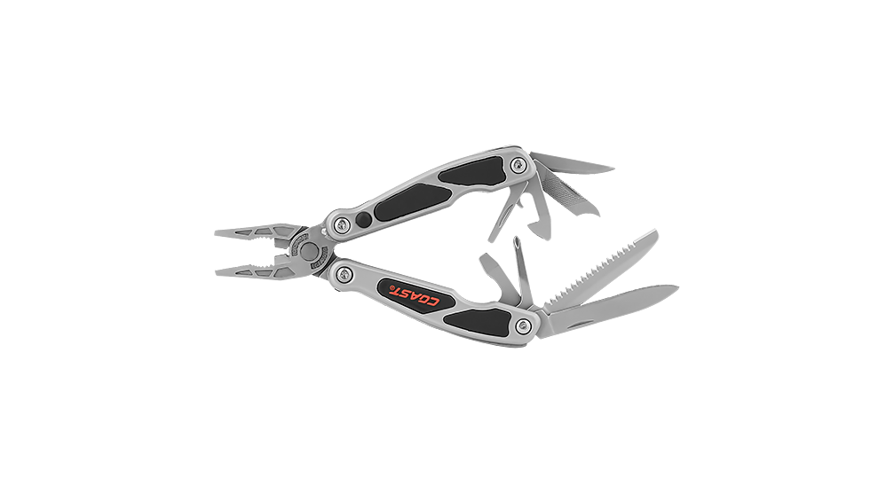 COAST LED130 LED Multi Tool with 14 Tools, Spring Loaded Pliers, side photo